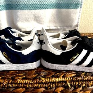 Navy Blue and Black adidas Gazelles Classic!